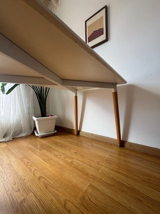 Mesa Comedor Blanca 120x80cm Patas Madera