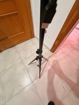 Aro de luz con trípode y soporte móvil