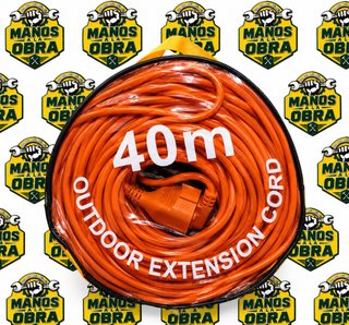Cable alargador 40m naranja