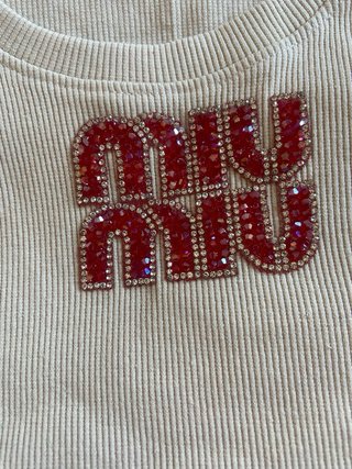 Camicia Miu Miu con strass Taglia S