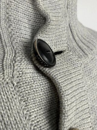 Levi’s Maglione Uomo L Cotone Grigio Slim Bottoni