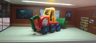 Excavadora Mickey Mouse de cuerda