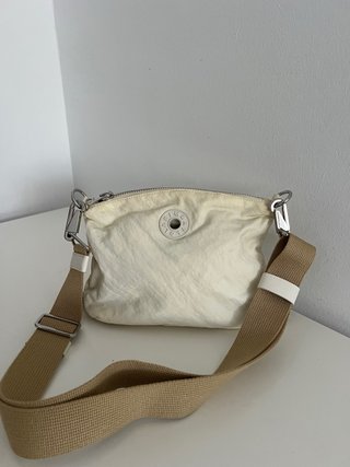 Bolso Kipling Beige y Blanco