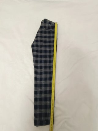 Pantaloni uomo Hitch Man quadri blu taglia 44