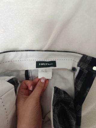 Pantaloni uomo Hitch Man quadri blu taglia 44