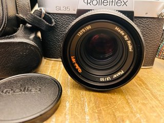 Rolleiflex SL35 con funda de cuero