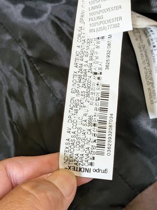 Zara Basic – Giacca / Giaccino Trapuntato in Lana