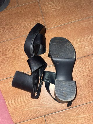 Sandalias Tacón Negras