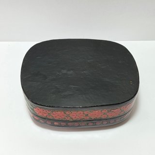 Scatola Vintage in Cartapesta del Kashmir Laccata