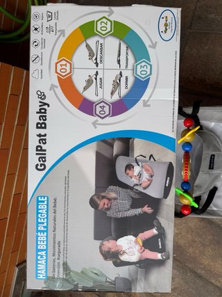 Hamaca GalPat bebé con arco de juegos