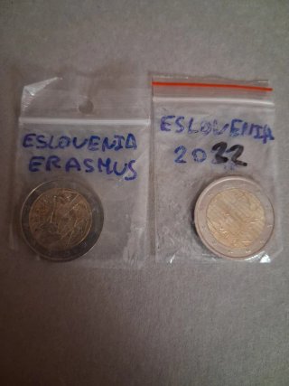 Monedas Chipre eslovenia y  eslovaquia