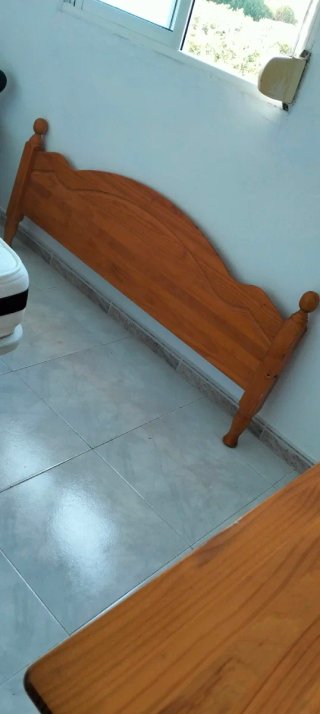 Cabezal de pino macizo para cama de 1,50