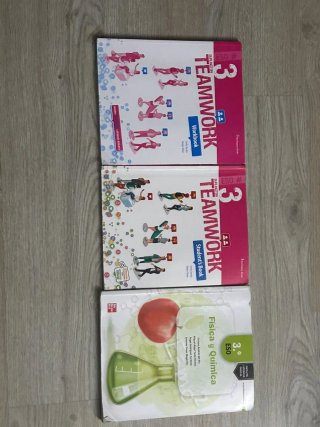 Lote 3 Libros ESO Teamwork y Física y Química,