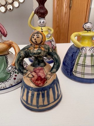 Set di 4 campane in ceramica