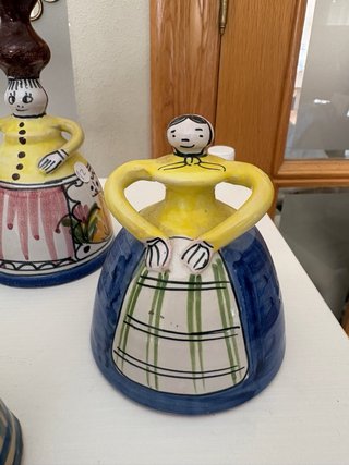 Set di 4 campane in ceramica
