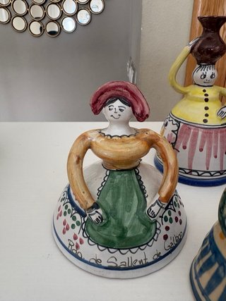 Set di 4 campane in ceramica
