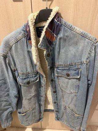 Giubbotto denim Bershka invernale taglia S