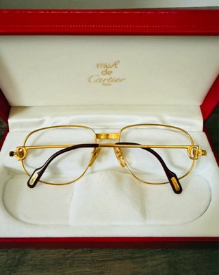 Occhiali Cartier Vintage Oro full set