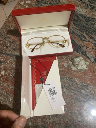Occhiali Cartier Vintage Oro full set