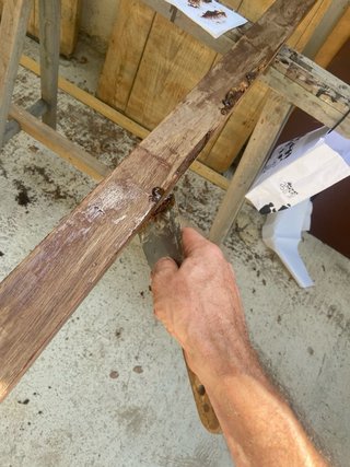 Espejo antiguo puerta madera y cristal