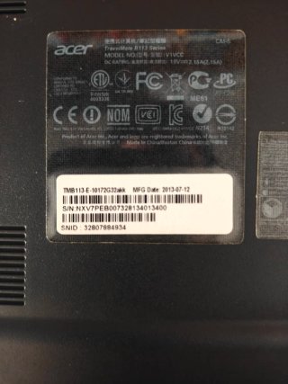 Portátil Acer B-113E para piezas