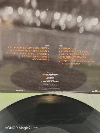 Whitney Houston I'm Your Baby Tonight LP