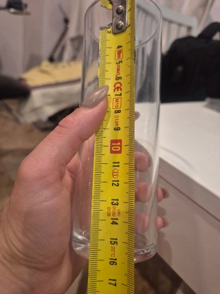 13 Vasos Tubo Cristal