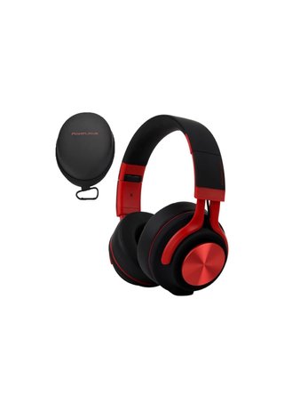 Auriculares PowerLocus Bluetooth Negros y Rojos