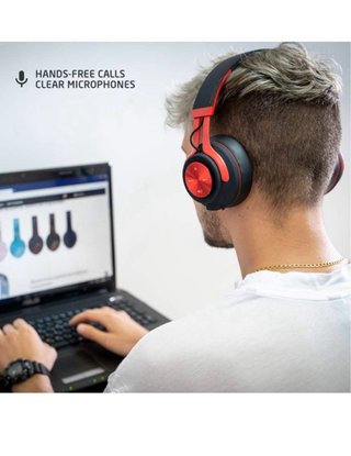 Auriculares PowerLocus Bluetooth Negros y Rojos