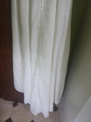 Vestido de Novia Beige/Blanco Talla XL