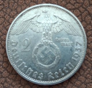 Moneda 2 Reichsmark 1937A Alemania