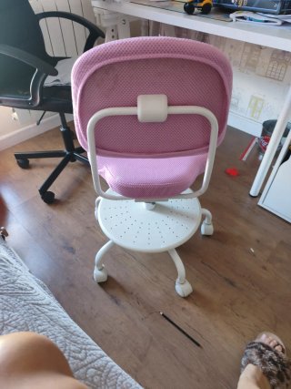 Silla infantil Vimun Ikea rosa