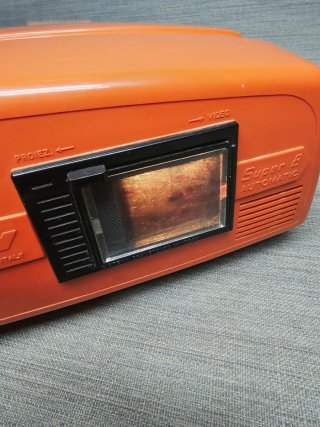 Visor Proyector Super 8 LAMY Vintage Naranja 1973