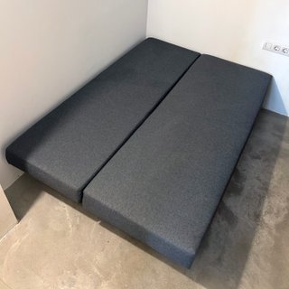 Sofá Cama Ikea Gris Tela