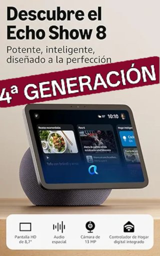 Amazon Echo Show 8 (4ª Gen) Gris