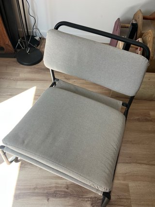 Butaca Ikea Beige y Negra