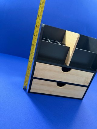 Organizador Escritorio/Maquillaje Bambú y Madera