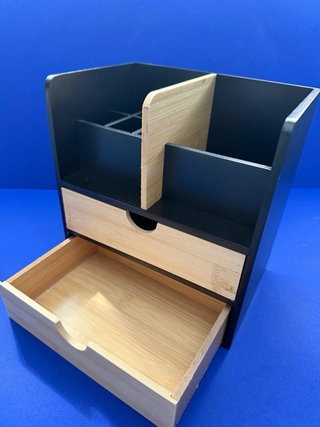 Organizador Escritorio/Maquillaje Bambú y Madera