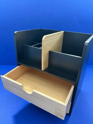 Organizador Escritorio/Maquillaje Bambú y Madera