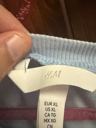 Top manga corta azul XL