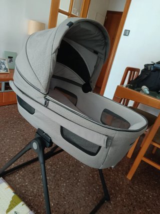 Capazo Inglesina + Soporte + Colchón + 2 Fundas