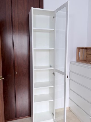 Vitrina BILLY / OXBERG Blanca Cristal