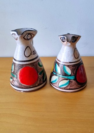 Set Olio Aceto Ceramiche De Simone Vintage anni 60