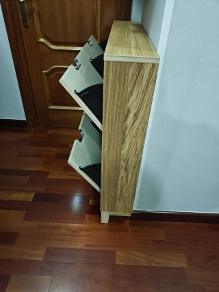 Mueble zapatero de madera