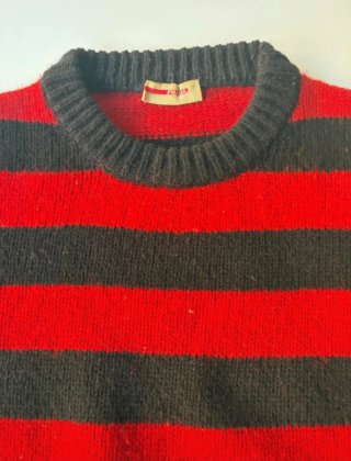 Jersey Prada Rayas Rojo y Negro
