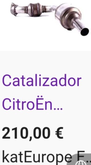Catalizador motor 2.0 HDI