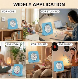 Reproductor CD Portátil Bluetooth Azul NUEVO