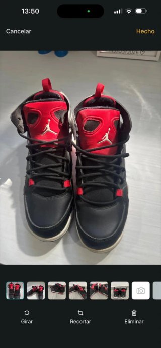Jordan Flight Club '91 Negro/Rojo