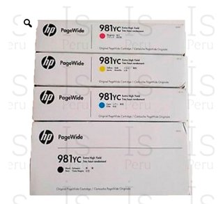 Tinta HP 981YC PageWide 4 Colores ((GRAN OFERTA))