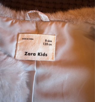 Abrigo pelo Niña Zara kids *solo envios*